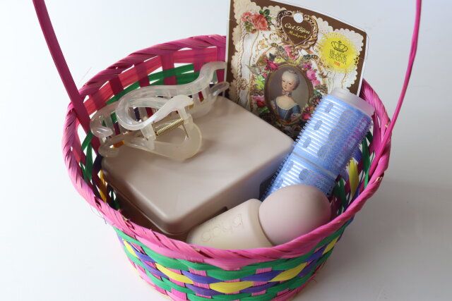 イースター竹バスケット（取っ手付、カラーB） 活用例