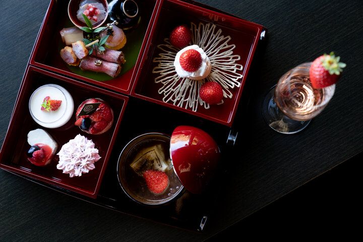 金沢城の景色とともに楽しむ「見城亭」のストロベリーアフタヌーンティー