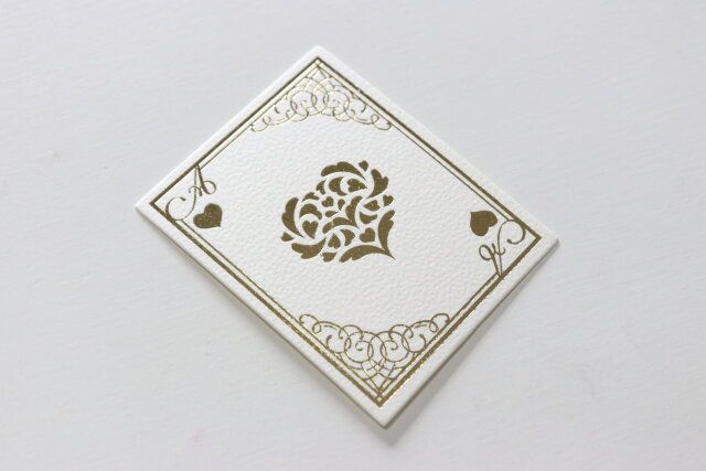 セリアの箔押しコレクションカードのトランプ柄