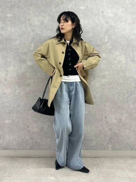 黒カーディガンコーデ1