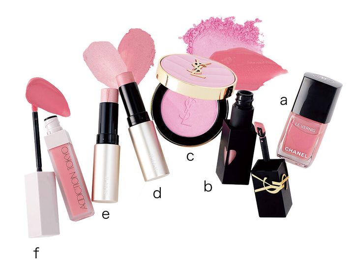 ロマンティックな大人のピンクメイク 使用コスメ