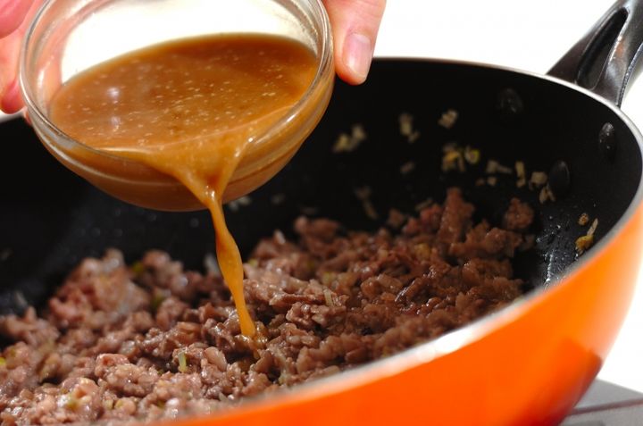 ブロッコリーの肉みそあんかけの作り方3