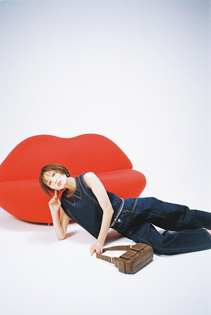 岡崎紗絵とデニム