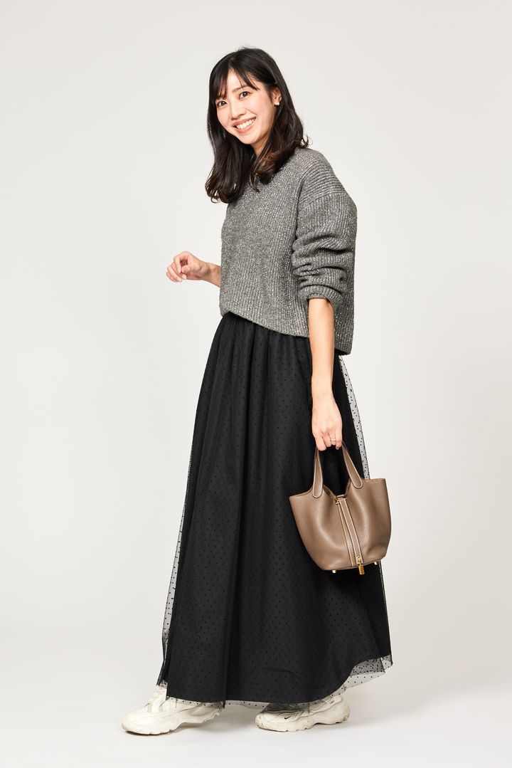 クラウドチームVERY青山美沙子の春のロンスカコーデ_横