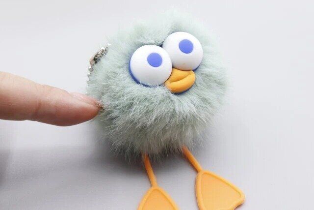 セリアのキモかわキーホルダー もこもこダイバーズ