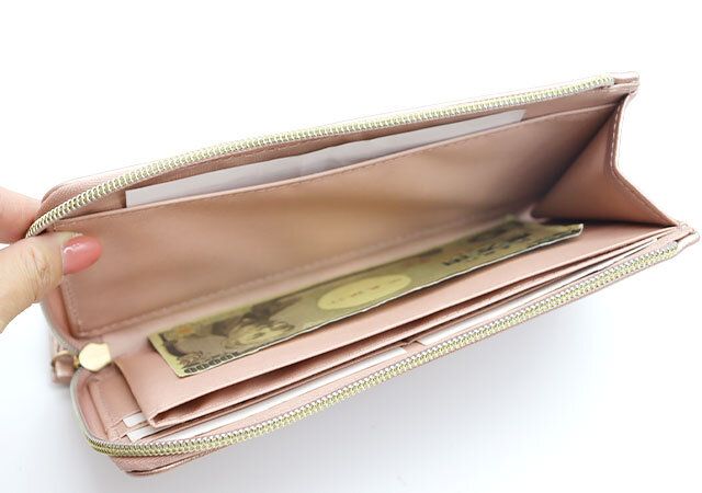 ピンク開運薄型財布付録レビューお札入れ