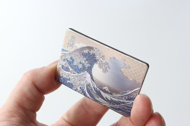 和風マグネット（波） 質感