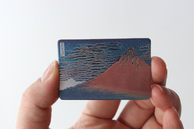 和風マグネット（山）