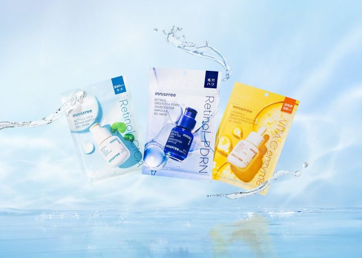 【INNISFREE】人気の美容液ラインからゲルマスクシート3種が新登場【4/15発売】