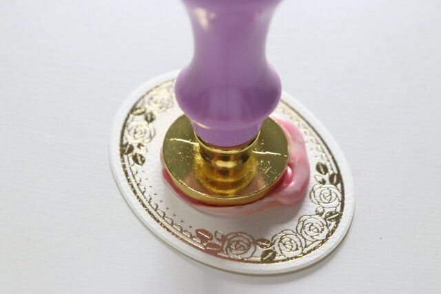 シーリングワックスいちごミルクMIX40P 使用例