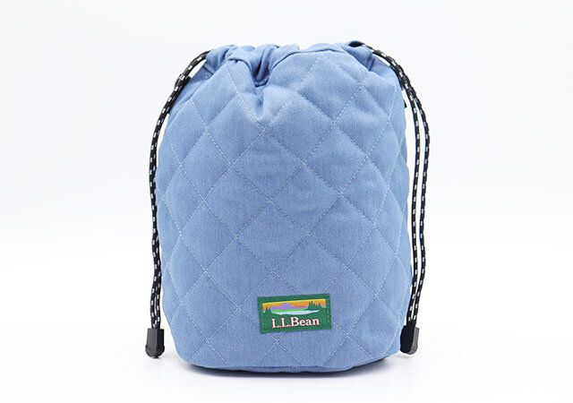 L.L.Bean［エル・エル・ビーン］デニム調生地で作ったキルティングポシェット