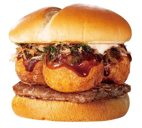 「ウェンディーズ・ファーストキッチン」の「たこ焼きバーガー」