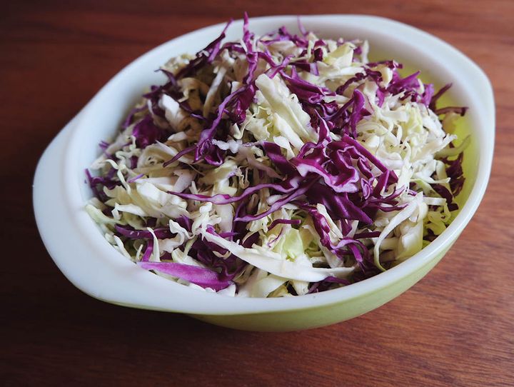 紫キャベツとキャベツ
