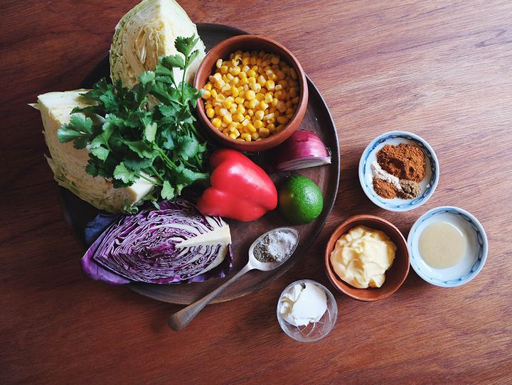 メキシカンコールスローの材料