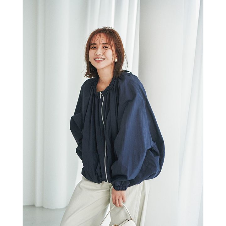 華やかブルゾンコーデ,アウターコーデ