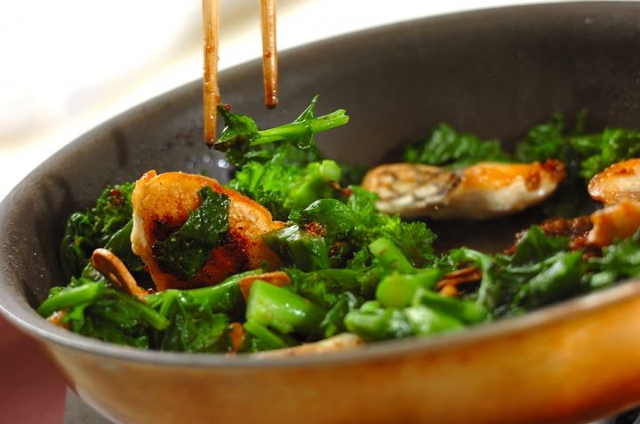 鯛のマスタード焼き菜の花添えの作り方3