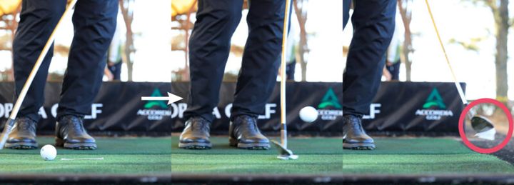 低いフォローが作るには養生テープがオススメ⁉すぐできるアプローチの練習法をレッスン