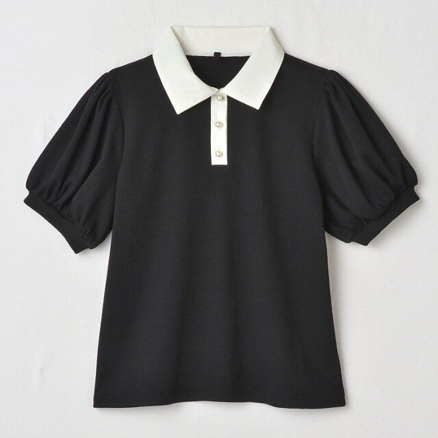 しまむらの襟配色プルオーバー