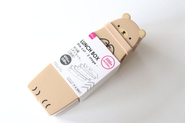 ダイソー 弁当箱（ダイカット、二段式） パッケージ デザイン