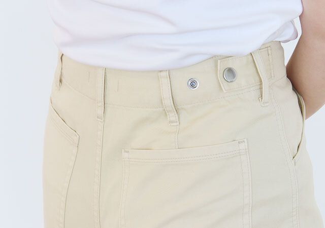 ユニクロユーのコットンワイドパンツ5