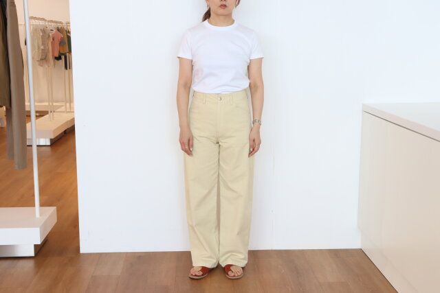 ユニクロユーのコットンワイドパンツ2