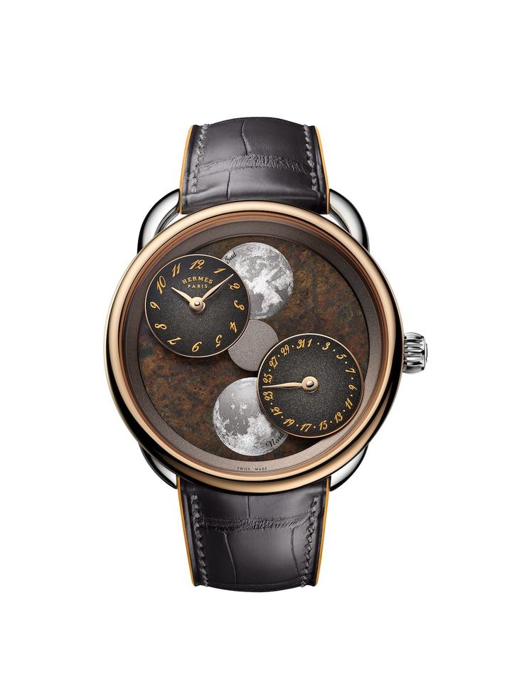 世界12本限定「アンソー ルゥール ドゥ ラ リュンヌ」エルグ・チェフ（WG×PG×エルグ・チェフ・メテオライト、直径43mm、自動巻き）￥39,402,000（3種のセット販売：参考価格）2025年8月発売予定 ©Anita Schlaefli