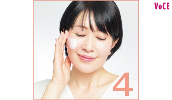 （4）ローション＋軽めのクリームで仕上げる