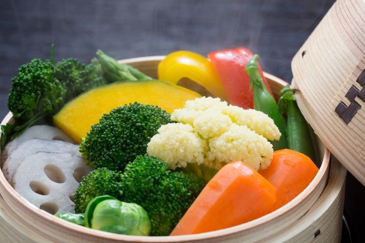 せいろで蒸し野菜