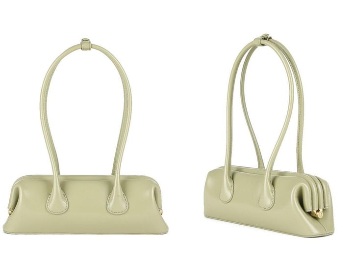 画像: 「BOAT WIDE MINI バッグ SAGE GREEN」[縦10.8✕横31✕マチ6.5cm]￥44,000【オソイ】 出典：ユナイテッドアローズ