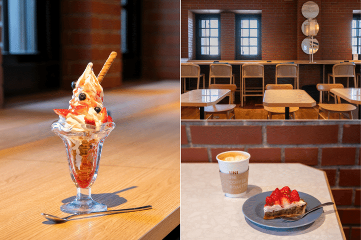横浜の歴史を感じて過ごすカフェでいちごスイーツを堪能♪「UNI COFFEE ROASTERY 横浜赤レンガ倉庫」