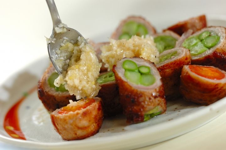 野菜の肉巻き塩ダレがけの作り方4