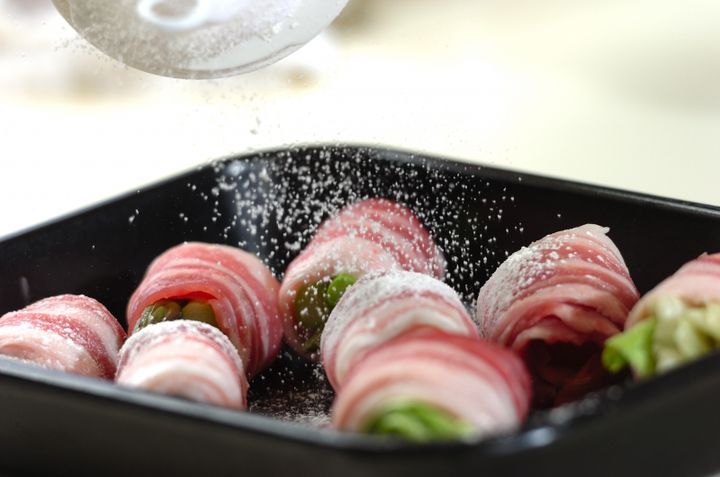 野菜の肉巻き塩ダレがけの作り方2