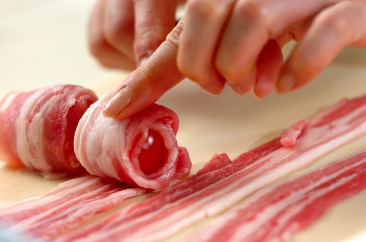 野菜の肉巻き塩ダレがけの作り方1