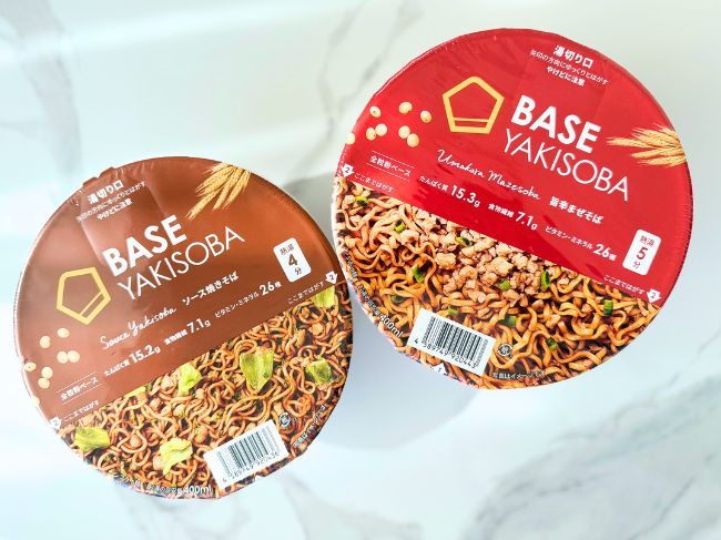 『BASE YAKISOBA ソース焼きそば』『BASE YAKISOBA 旨辛まぜそば』Review