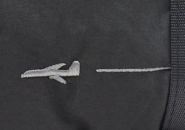 JTB黒巾着バッグ付録レビュー飛行機のワンポイント