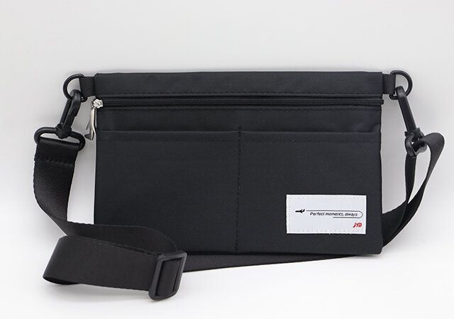 JTB黒巾着バッグ付録レビューサコッシュ