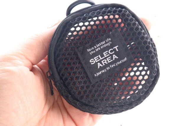 ダイソー メッシュラウンドバッグポーチ