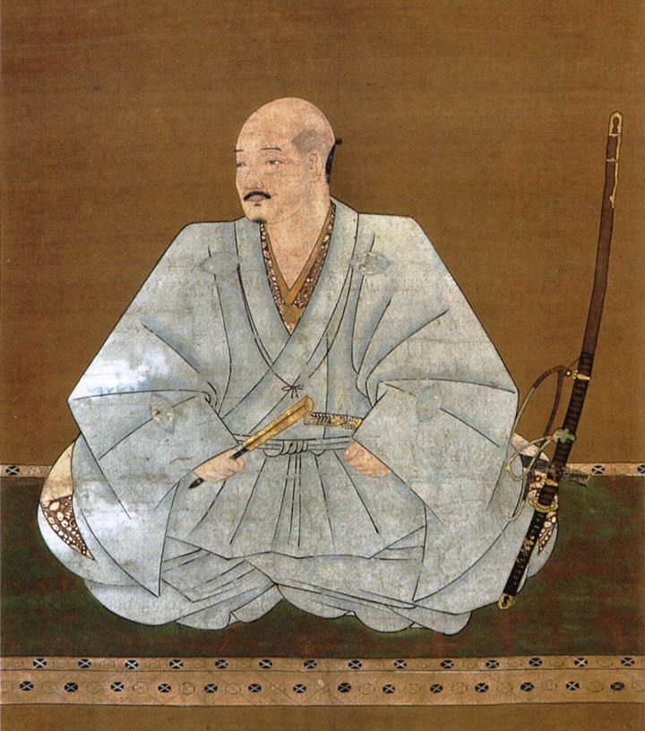 尼子晴久の肖像（部分）、山口県立山口博物館蔵