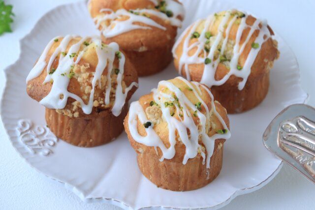 レモンとクリチの米粉マフィン