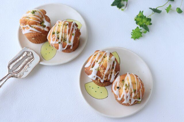 レモンとクリチの米粉マフィン 完成