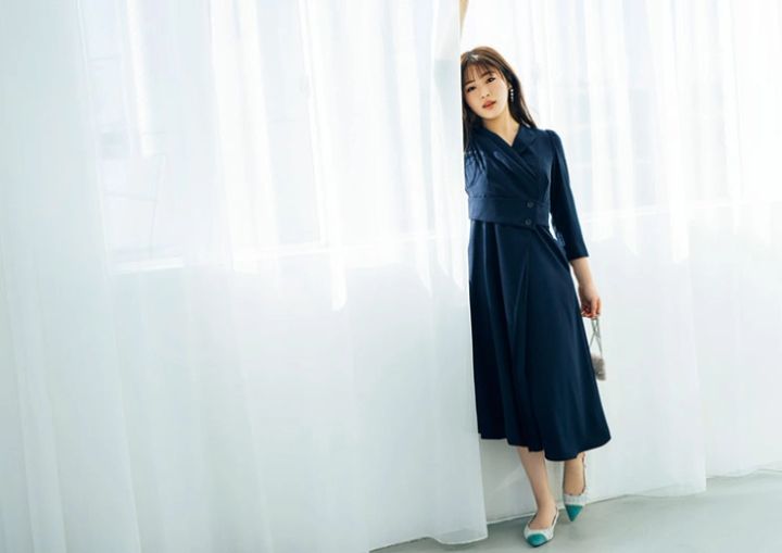 ネイビーワンピ