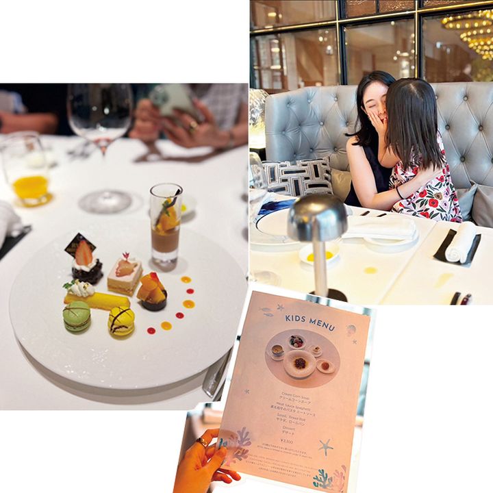 沖縄のホテルのレストランでのスナップ写真