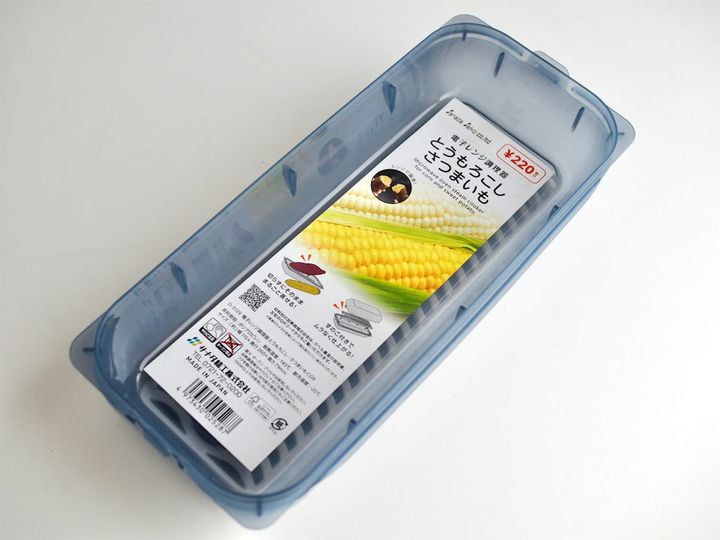ダイソーの電子レンジ調理器 とうもろこし・さつまいも