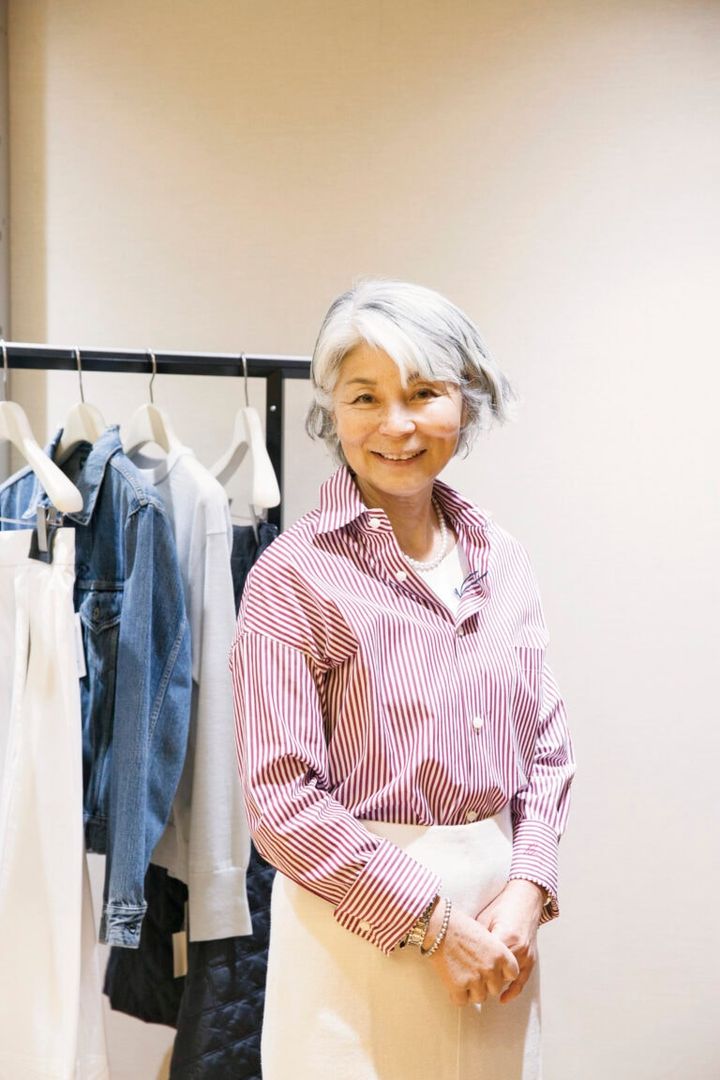 銀座三越でサービスを受けた後の内藤三晴さん