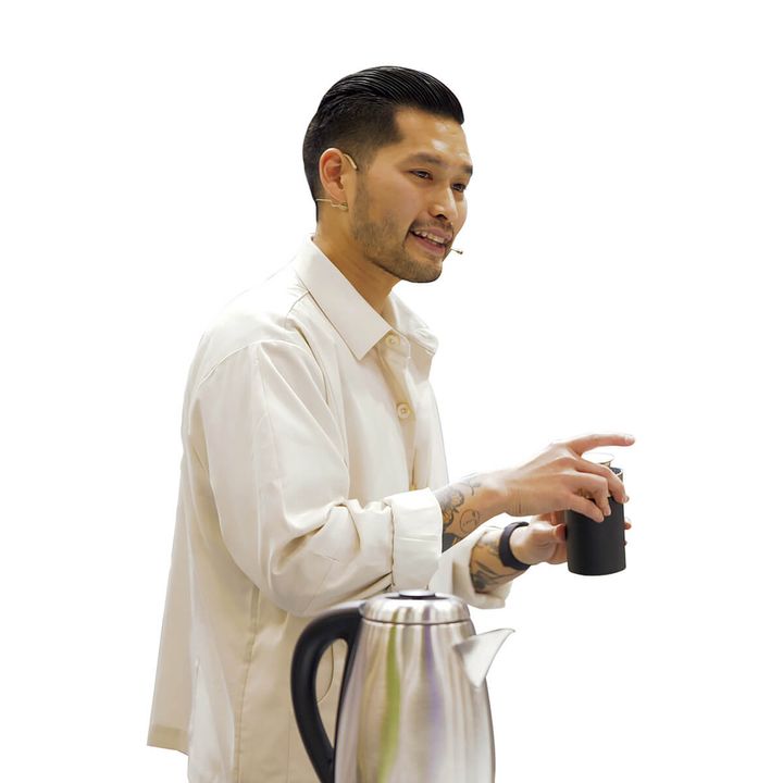 バリスタのミカエル・ジャシン