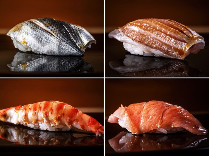 広尾『鮨 ゆうき』の握り４貫