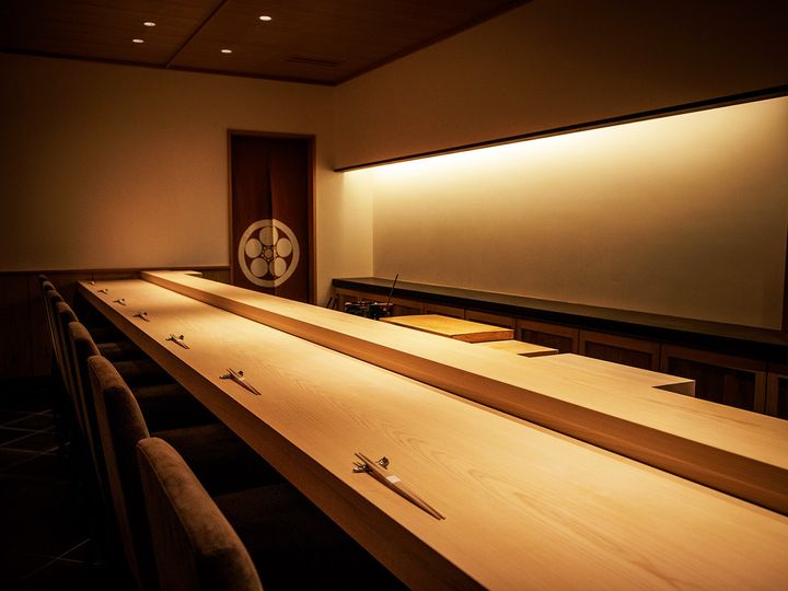 広尾『鮨 ゆうき』の内観