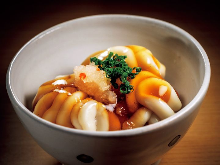 広尾『鮨 ゆうき』のタラの白子の湯引き