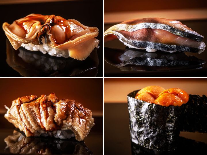 広尾『鮨 ゆうき』の握り４貫