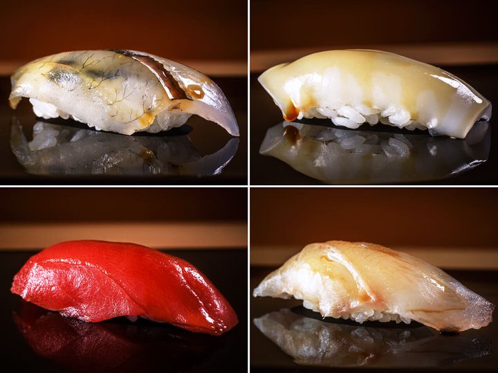 広尾『鮨 ゆうき』の握り４貫